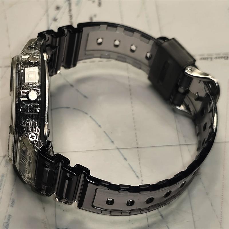 Casio Кастомизированные часы модифицированная серия Seethru ice tough прозрачная серия модный тренд DW-5600SK1PRS модифицированные ice ra DW-5600SK-1PRS
