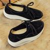 Spring and Summer Rocking Shoes Lace-up Thick-soled Heightening Sports Shoes Casual Rocking Shoes Women's Muffin Shoes