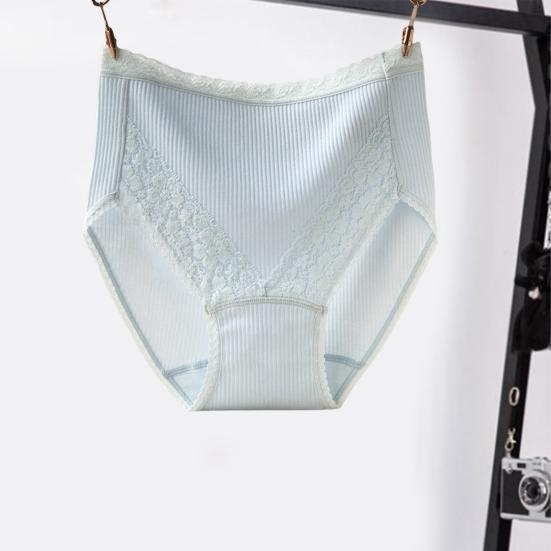 Stylish Female Panties Thin Flat Belly Moisture Wicking Solid Color High Waist Women Briefs Inside Wear