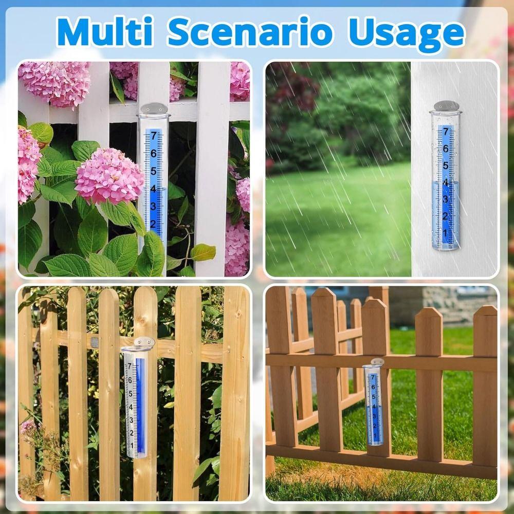 Freeze-Proof Rain Measure Gauge Portable Rain Measuring Tool Rain Measuring Gauge Rain Meter  Lawn