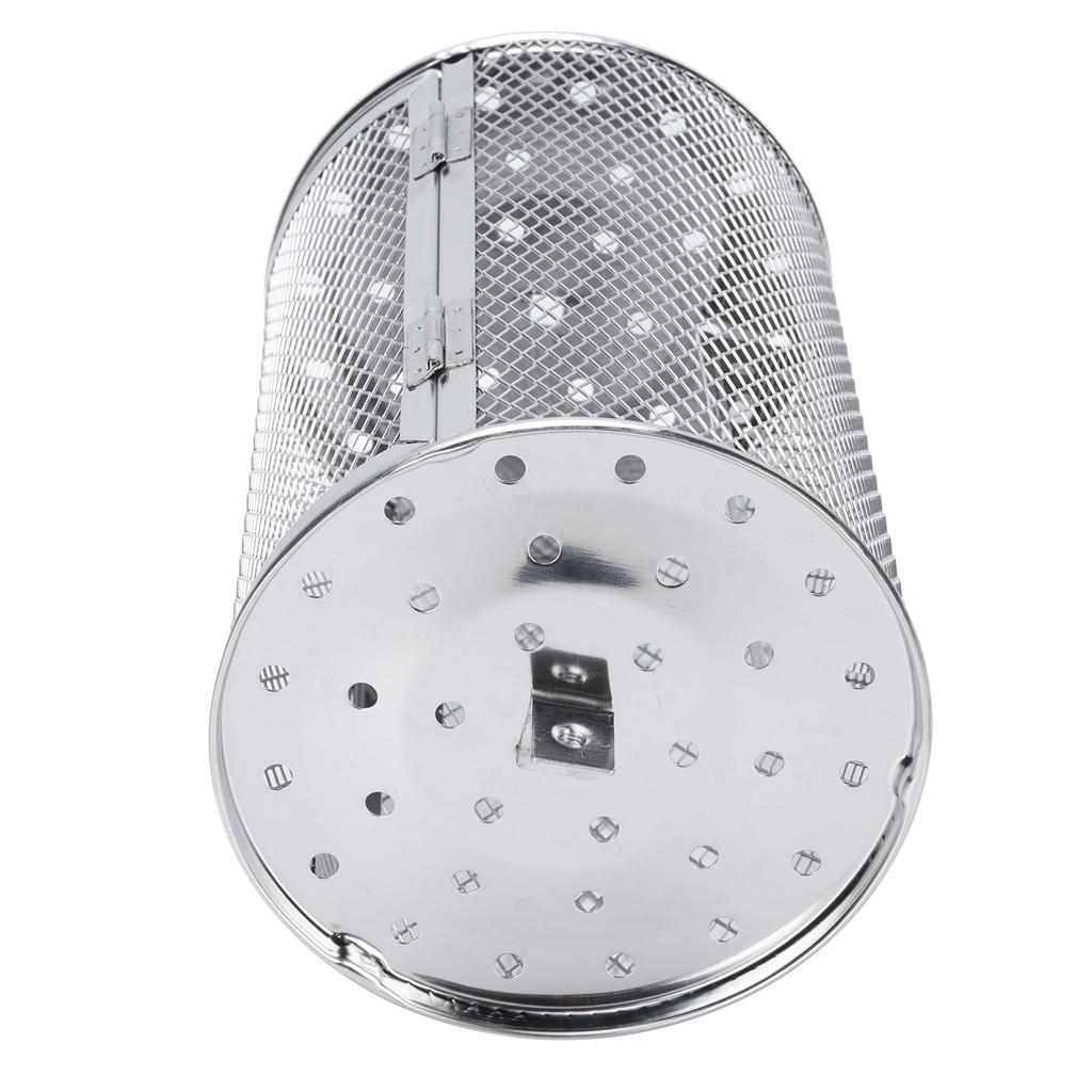 Rolling Grill Cage Dishwasher Safe Stainless Steel Rotating Grill Basket for Peanuts Coffee Beans