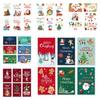 6Pcs Stickers Christmas Greeting Cards Handmade Christmas Gift Card Premium DIY Xmas Card  Party