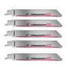 5pcs 150mm S922EF Reciprocating Saw Blade Multi-Function Cut Tool For Metal Pipe