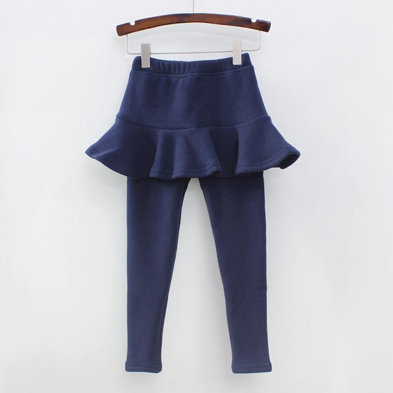 Однотонные брюки для девочек, детские леггинсы 2-10 лет, детская одежда, весенне-осенние хлопковые леггинсы, теплые юбка-брюки для маленькой девочки