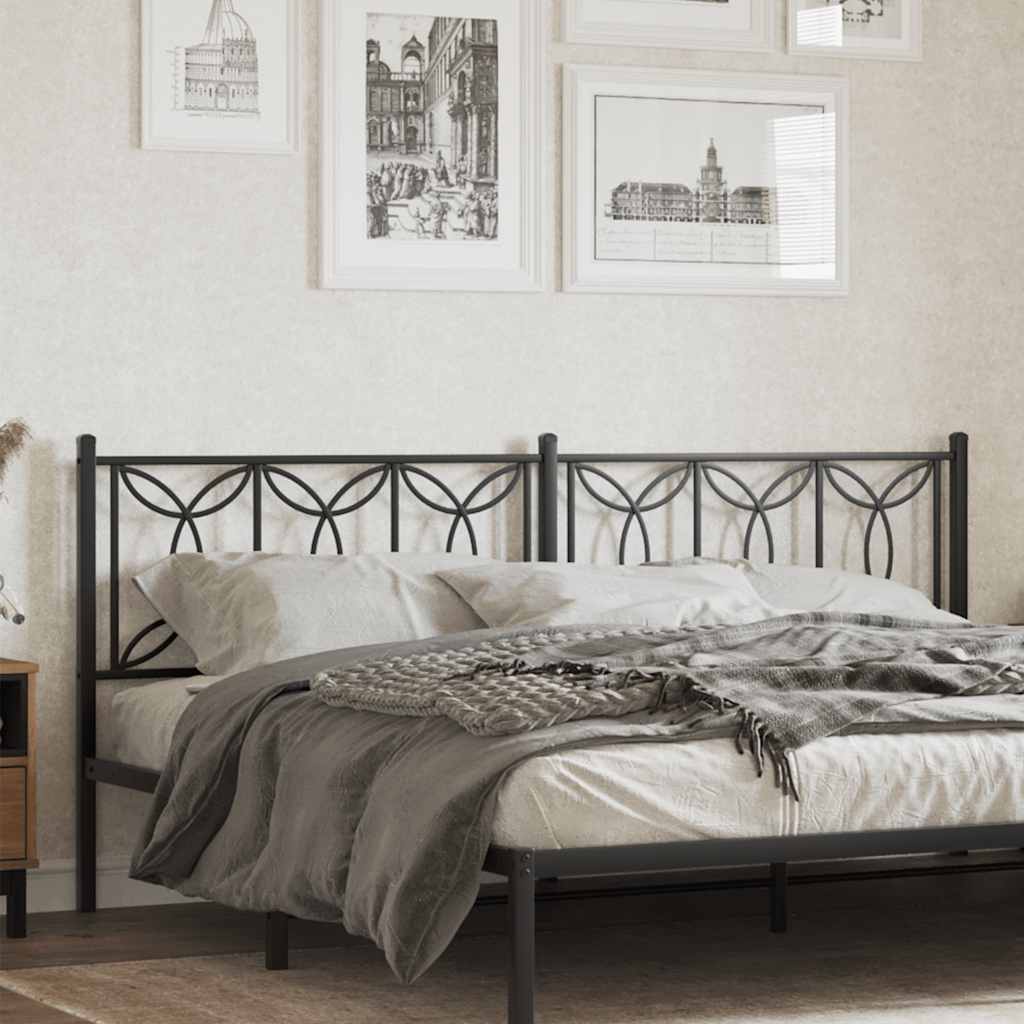 Replacement Headboard Metal Black 193 cm