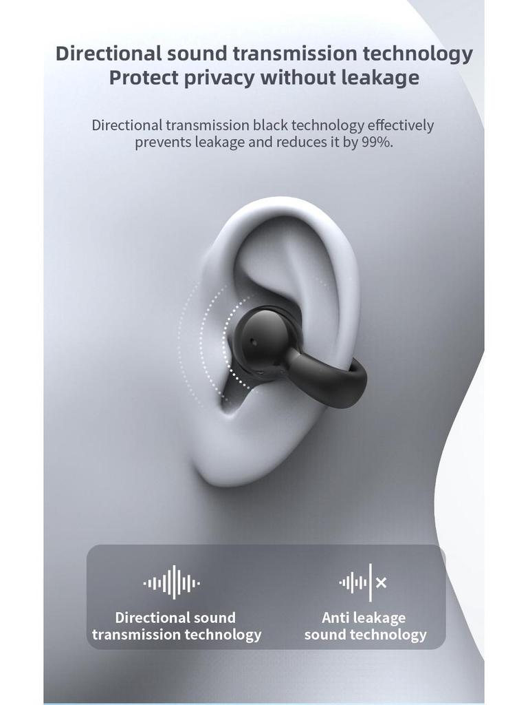 YX03 Bluetooth-зажим для ушей: Беспроводная одноушная гарнитура для бизнеса и спорта