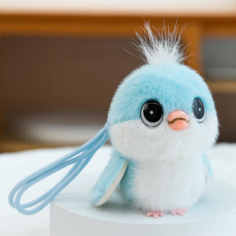 12cm Soft Bird Plush Figural Keychain For Kids Girls Boys Party Favor Gift