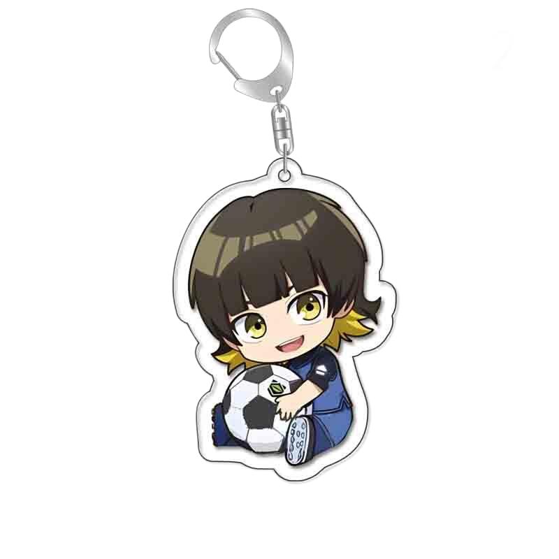 Аниме Blue Lock Keyrings Figures Chigiri Hyoma Michael Kaiser Itoshi Rin Acrylic Keychains Cute Bag Decor Подвеска Подарок