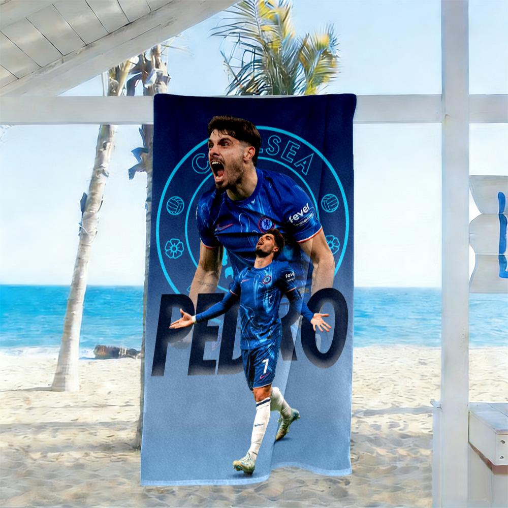 Chelsea Fc Football Player Beach Towel High Absorbency Quick-Dry Comfortable Lightweight