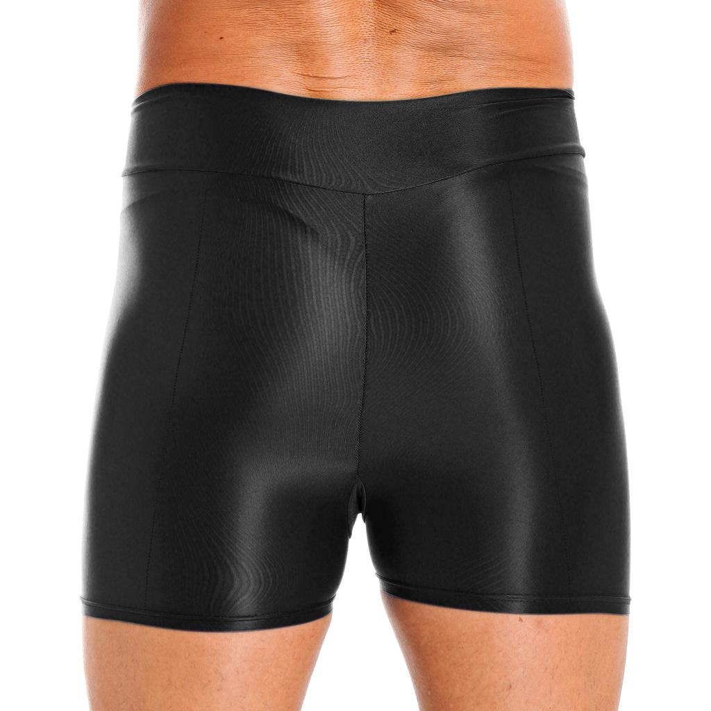 Мужские глянцевые шорты для плавания, купальники, короткие леггинсы для занятий спортом, йогой, серфингом