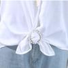 Clothes Hem Clothes Corner Buckle Pearl Shirt Corner Buttons Creative Silk Scarf Buckle