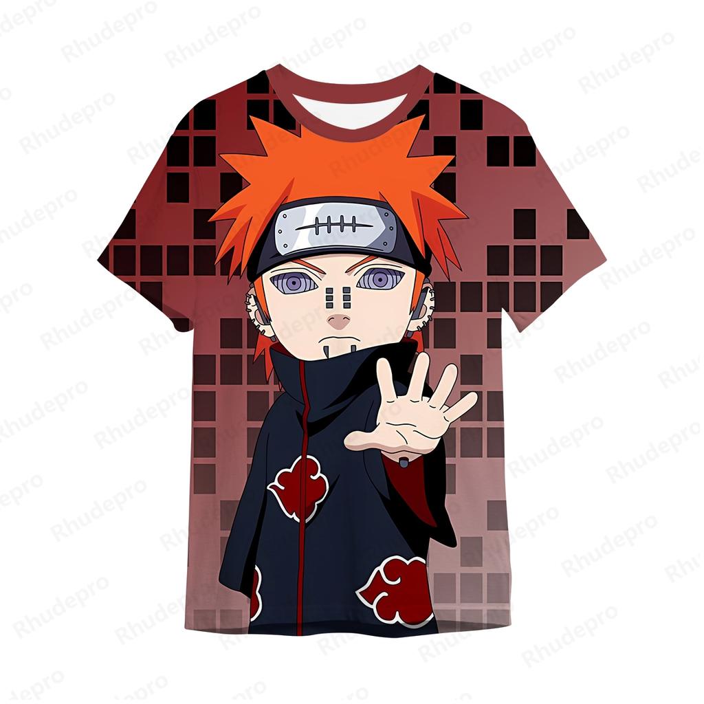 Футболка для мальчиков Naruto Wind Transmission Anti Village Symbol для мужчин Футболка Uzumaki Animation Футболка для мальчиков Футболка для бега Naruto