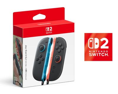 Оригинальный Nintendo 2 Светло-голубой Свет Наклейка с дизайном логотипа Nintendo Switch 2 Joy-Con (L) / (р) красный. Бонус включен.