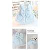 Autumn Winter Dog Clothes  Thick Cotton-padded Princess Pet Dress Coat with Embroidery for Small Dogs & Cats