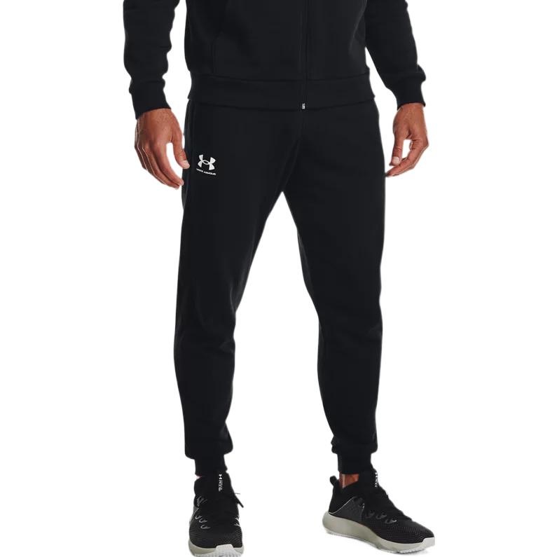 Under Armour FW22 Однотонные джоггеры с логотипом и шнурком, мужские брюки Academy-Blue 1366727-408
