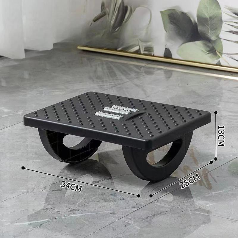 Подставка для ног под стол, эргономичный табурет для ног, портативная подставка для ног с роликовым массажем для снятия давления для работы в домашнем офисе