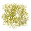 100pcs Paper Clips Christmas Gift Box Shape Increased Skid Resistance Rust Prevention Colorfast Office Paper Clips Green