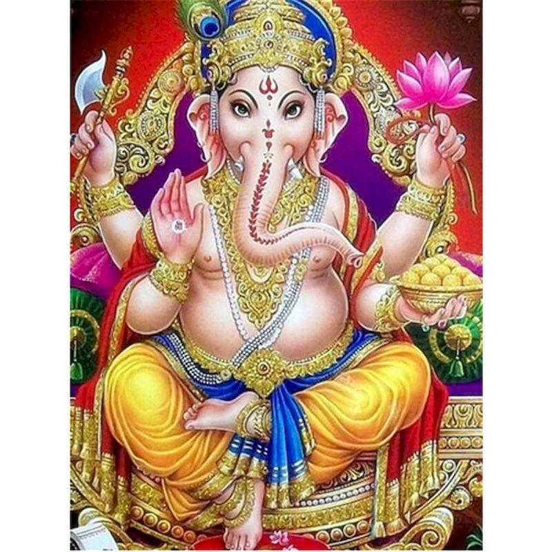 Полная Алмазная вышивка Слон Бог Алмазная картина картина мозаика ручная вышивка картины художественное произведение