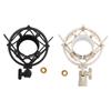 Microphone Shock Mount ABS Anti Vibration Mic Holder with 5/8 To 3/8 Conversion Nut for Diameter 45‑
