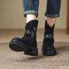 Новая осенне-зимняя женская обувь на толстой подошве, с высокой молнией, модная, простая, удобная, повседневная женская обувь