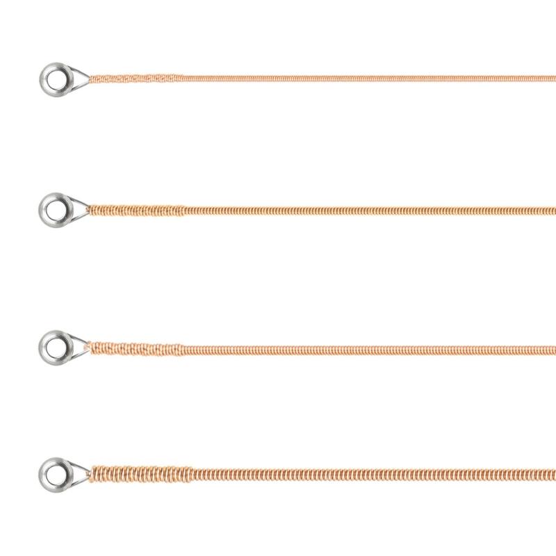 4 шт. Струны для акустической бас-гитары 40 60 75 95 Струны из сплава с шестигранным сердечником из углеродистой стали