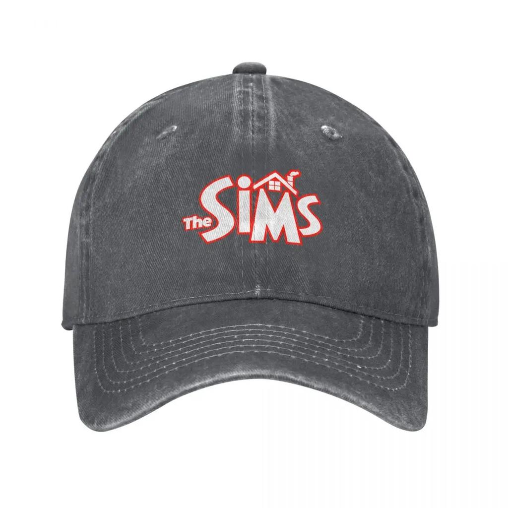 Кепка Бейсболка с Логотипом The Sims Унисекс Люкс Люксовая Кепка Рождественская Кепка Рейв Женский Пляжный Козырек Унисекс