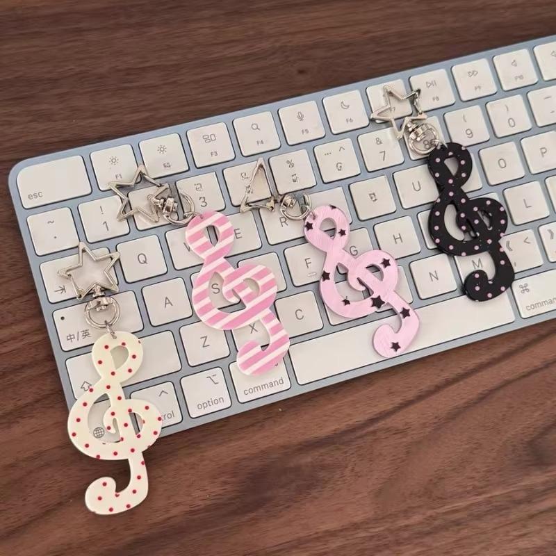 Мода Винтаж Органайзер для ключей Ретро Горошек Полосатый Нота Звезда Шарм для сумки Милый Инс Держатель для ключей Милый Забавный Подарок