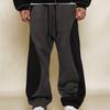 Мужские спортивные брюки с петлями, Повседневные брюки с цветными блоками, Мужские свободные брюки