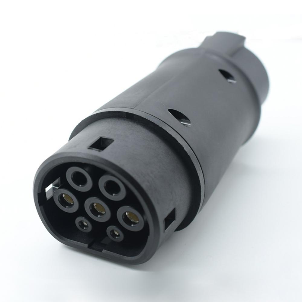 16A/32A EV зарядное устройство адаптер гнездо Тип 1 J1772 на Тип 2 IEC 62196 EVSE разъем преобразователя зарядки электромобиля