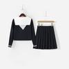 Authentic Japanese JK School Uniform: Basic White Collar Sailor Suit