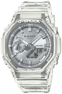 Casio Яркий Металлический Прозрачный Мужские Часы, GA-2100BM-7A8JF, Циферблат,
