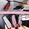 Multifunctional Diamond-Inlaid Car Sun Visor Glasses and Ticket Holder