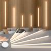 6 Pcs Dimmable LED Dar Light for Wood Slat Wall Panel In Parallel with Touch Sensor Switch for Wall Decor (2*30cm +2*40cm+2*50cm)