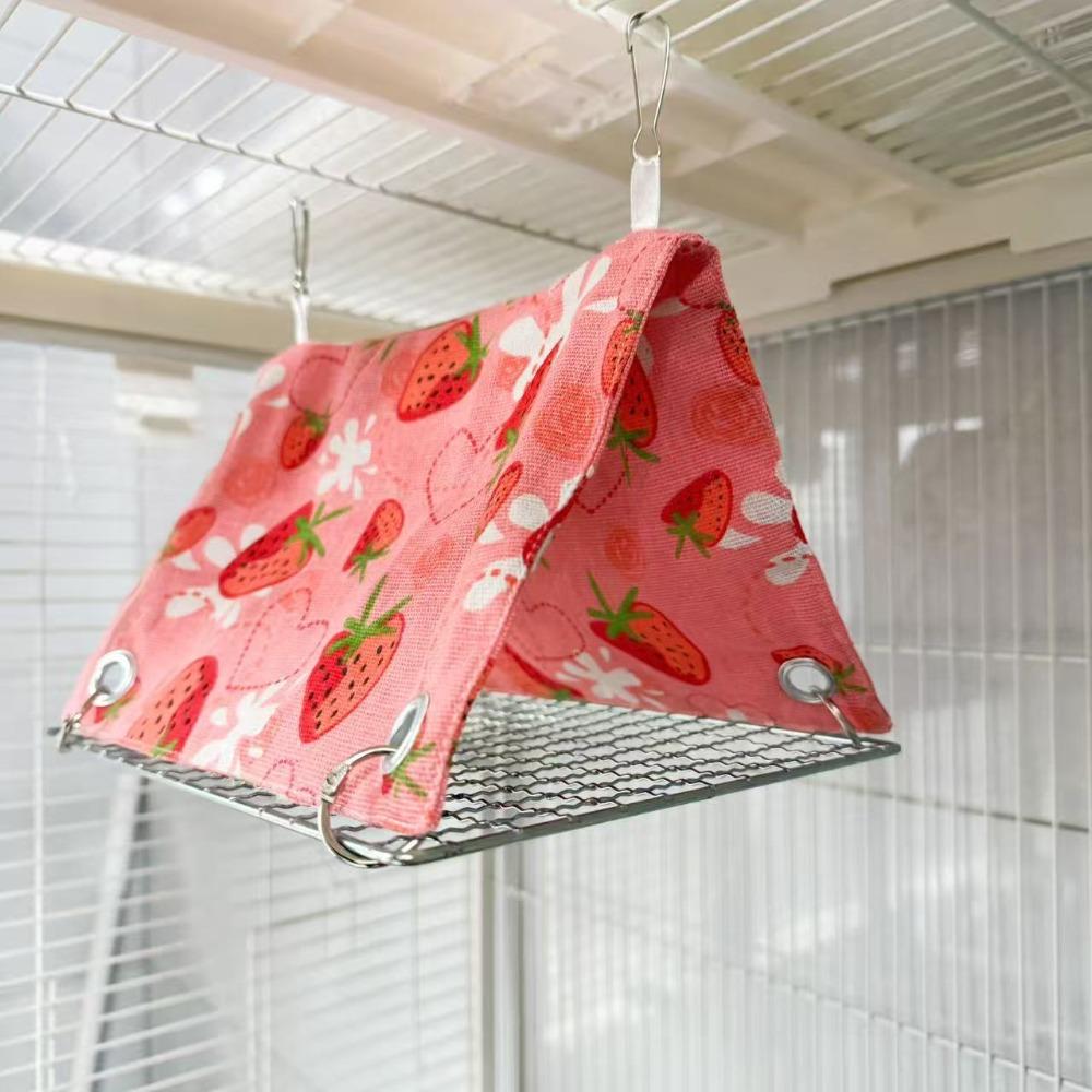 Breathable Parrot Hammock Bed Climb Toy Summer Tent Hut Removable Bird Sleep Nest For Small Pet