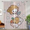 Curtains Child Room Kawaii Bear Living Room Curtain Shades Home Interior Curtains for Camera Partition Halloween Decoration