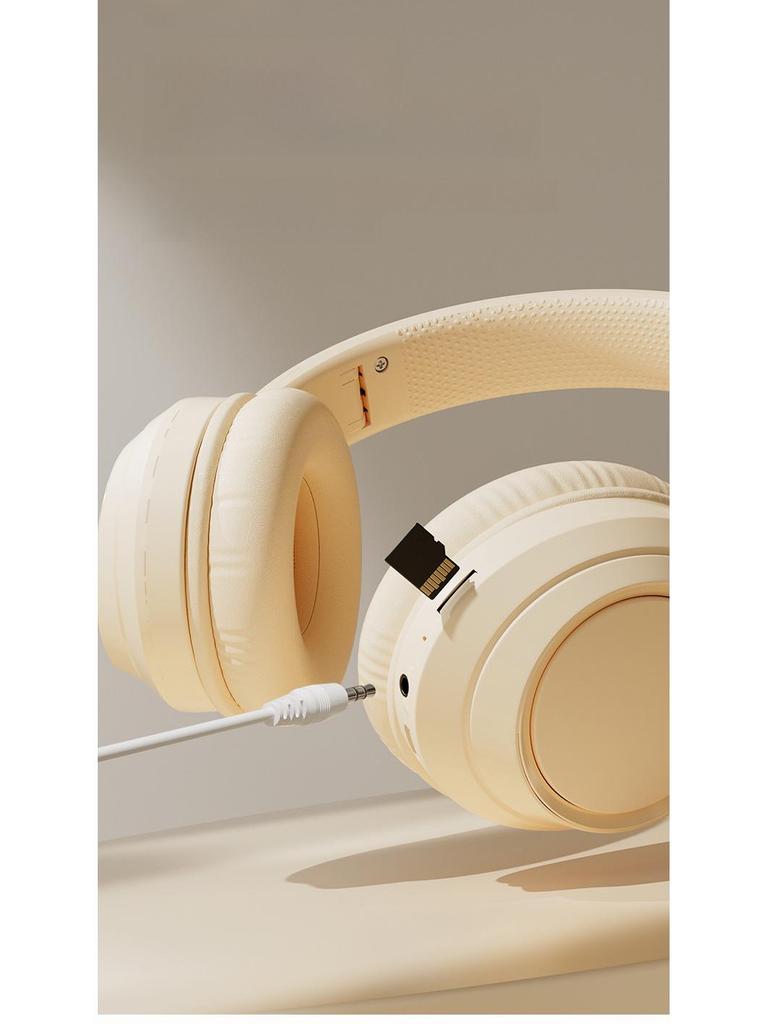 2024 High-Value Head-Mounted Bluetooth Gaming Headset: Full-Ear, Foldable, Card-Inserted Design