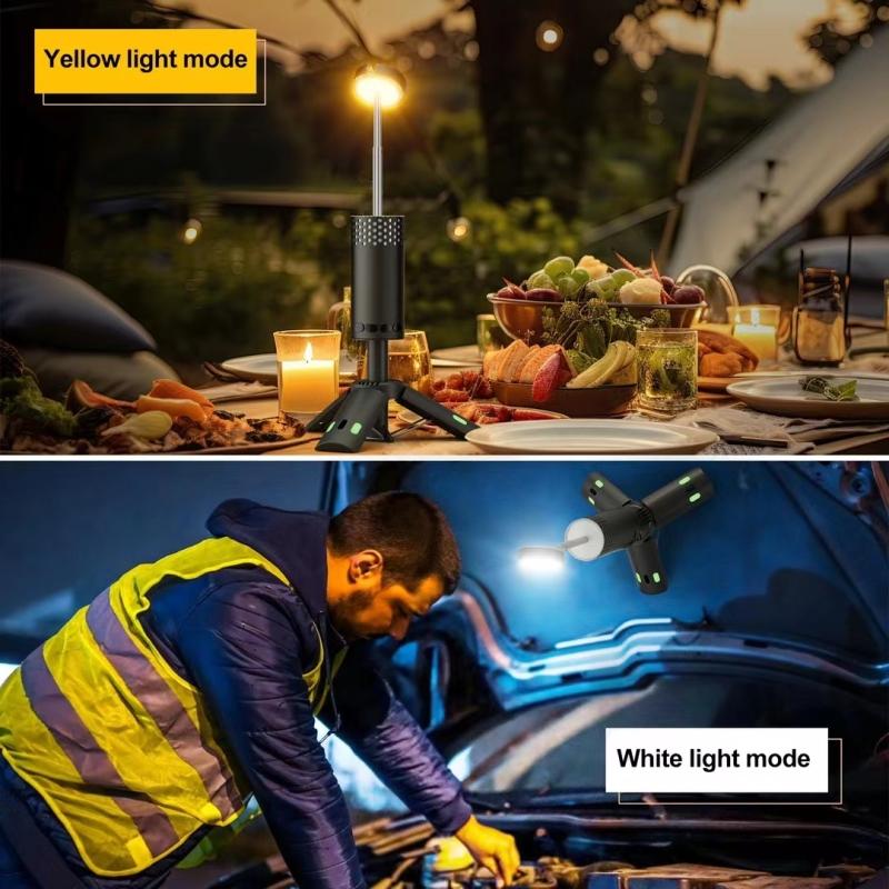 Telescopic Lantern 10000mAh Magnet Tripod Base Lightweight LED Adventure Hiking Fishing Tents Campsite Ambiance Camping Light