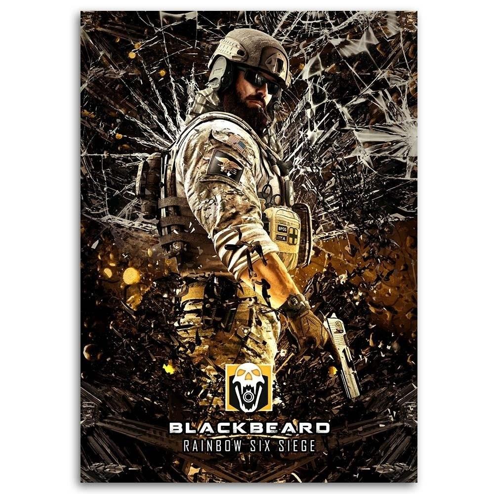 Печать на холсте Желтый персонаж игры Rainbow Six Siege