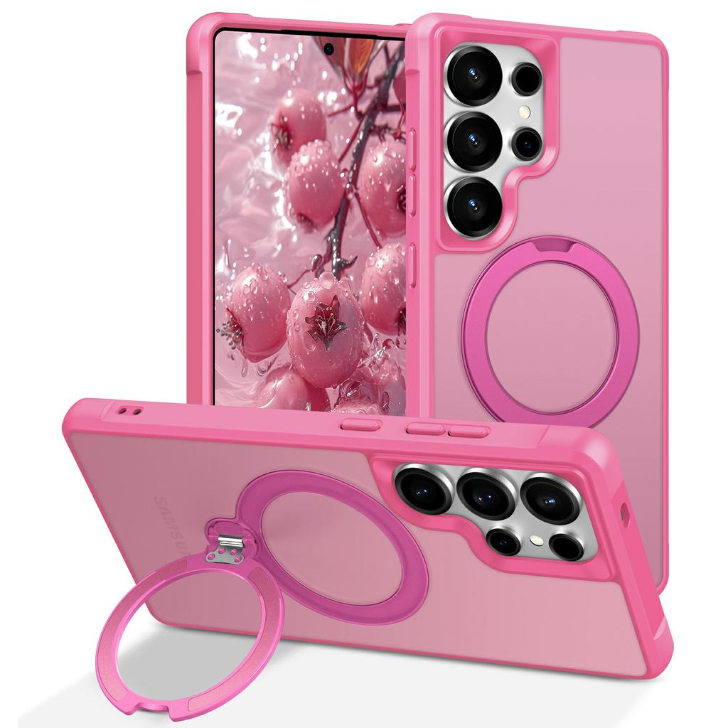 For Samsung Galaxy S26 Ultra Magnetic Case Kickstand TPU PC Shockproof Phone Back Cover