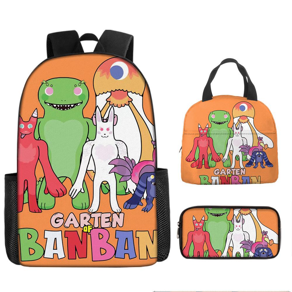 Class Garden Cartoon Primary and Secondary School School Bag Children's Backpack Backpack Three-piece Set
