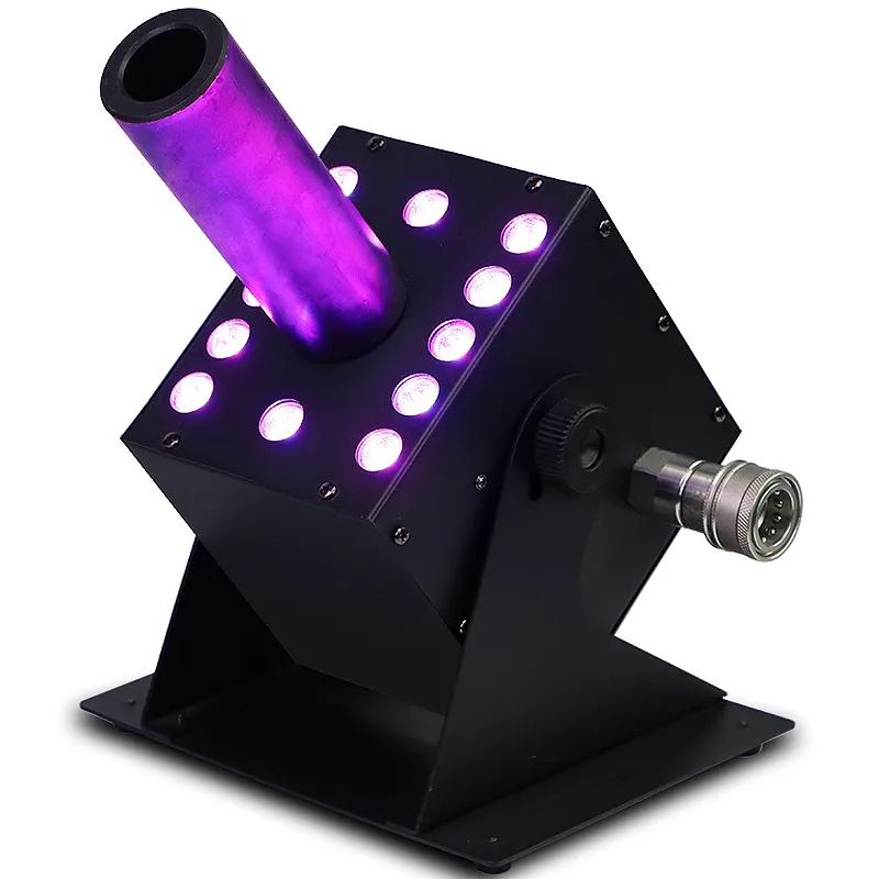 Professional  Colorful RGB 3in1 LED CO2 JET Fog Machine DMX Control ForDisco Party Bar Stage Effect Wedding Dry