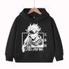 Jujutsu Kaisen Годжо Сатору Аниме Детская Толстовка Худи Харадзюку Хип-хоп Пуловер Топы Свитшот