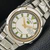 ПОДЛИННЫЕ ВИНТАЖНЫЕ МУЖСКИЕ ЧАСЫ SEIKO 5 AUTOMATIC JAPAN 7S26B С БЕЛЫМ ЦИФЕРБЛАТОМ a702520-1