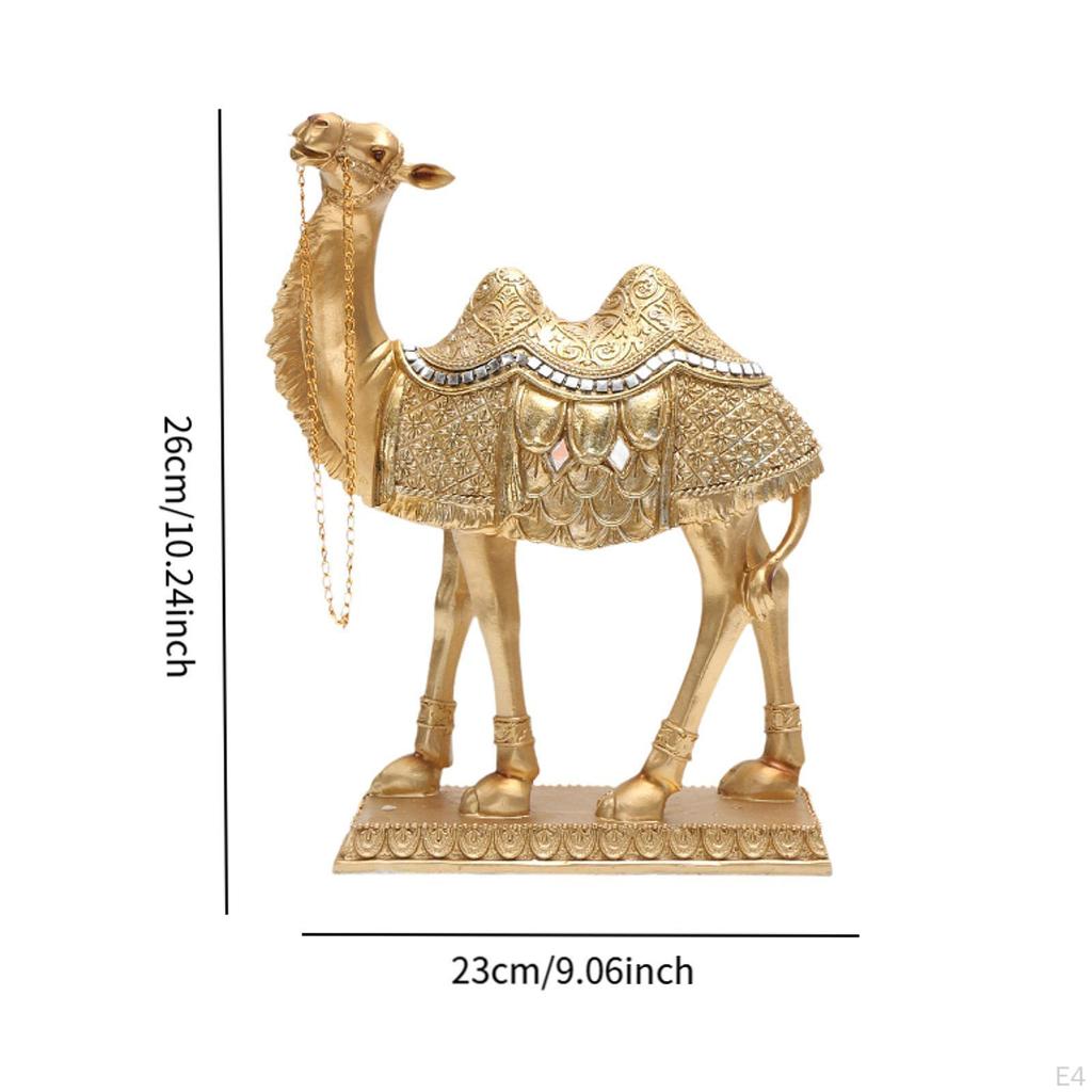 Camel Statue Animal Figurine Centerpiece Home Decor Art Crafts Middle Eastern Ornament Resin