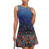 Women's Fashionable Casual Printed Sleeveless Round Neck Dress Sleeveless Round Neck Dress