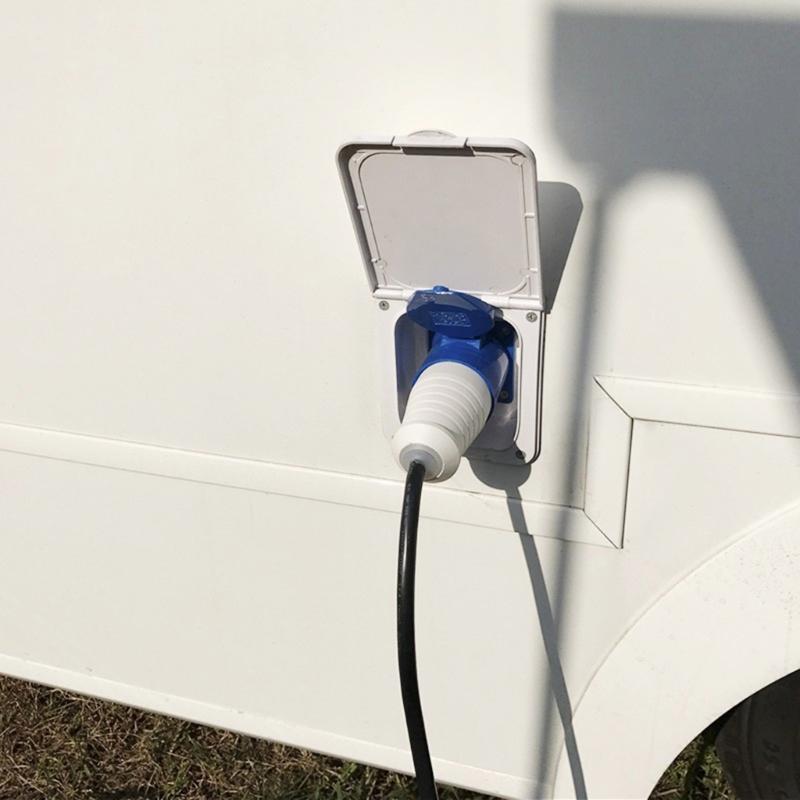 Адаптер питания для генератора автодома 16А 3-контактный 220-250В Встраиваемая розетка для подключения