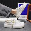 Модная корейская версия мужских парусиновых туфель весна 2024 модная молодежная студенческая спортивная обувь на плоской толстой подошве для отдыха на открытом воздухе