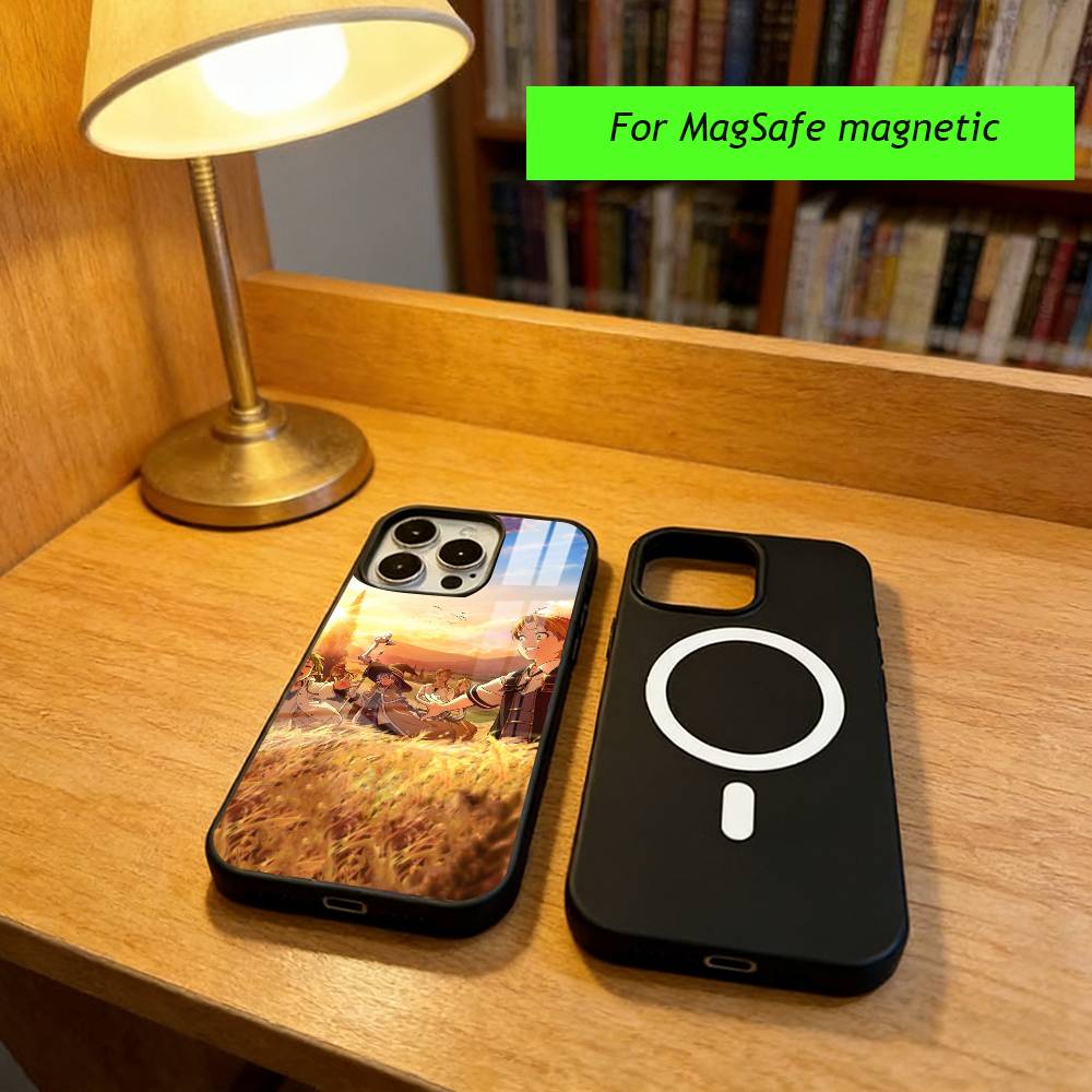 Чехол для телефона в стиле аниме M-Mushoku Tensei для iPhone 17, 16, 15, 14, 13, 12, 11 Plus, Pro, магнитный, для беспроводной зарядки MagSafe