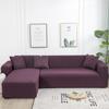 Solid Color Sofa Covers for Living Room Elastic Corner Couch Cover L Shaped Chaise Longue Slipcovers Chair Protector Home Decor