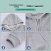 2024 Kids' Hoodie Cardigan with Zipper and Pockets - Boys' and Girls' School Uniform Outerwear